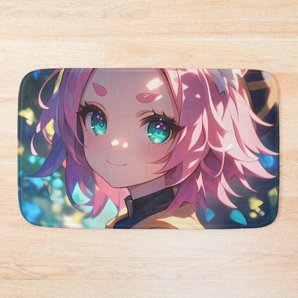 Item preview, Diona Genshin Impact Cat Ears Pink Hair Forest Smile designed and sold by 108Recordings.