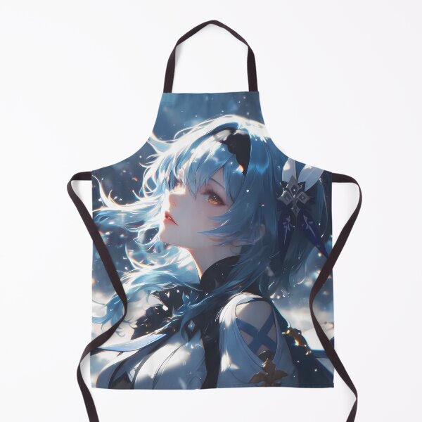 Item preview, Eula Genshin Impact Blue Hair Winter Night Snow Sparkle Pose designed and sold by 108Recordings.