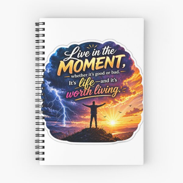 Item preview, Live in the Moment Sunset Motivation designed and sold by lorand-designs.