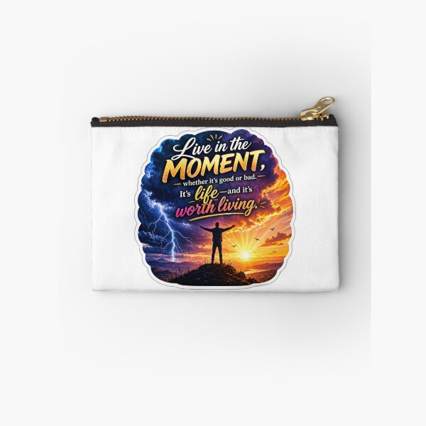 Item preview, Live in the Moment Sunset Motivation designed and sold by lorand-designs.