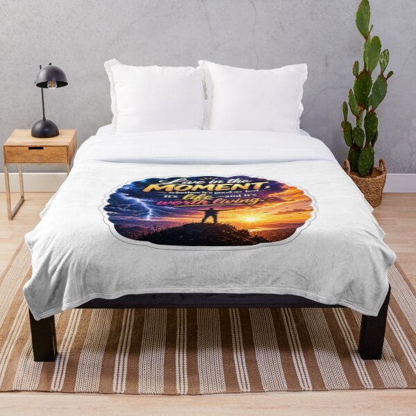 Item preview, Live in the Moment Sunset Motivation designed and sold by lorand-designs.