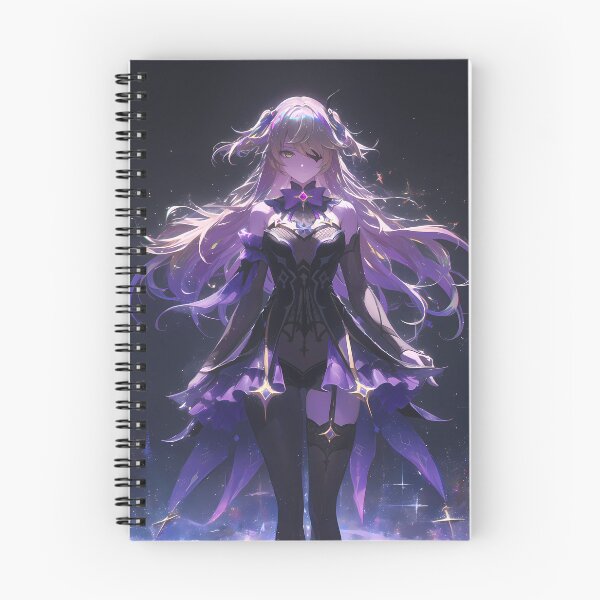 Item preview, Fischl Genshin Impact Purple Starry Gothic Magic Night Vibes designed and sold by 108Recordings.