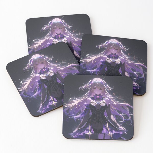 Item preview, Fischl Genshin Impact Purple Starry Gothic Magic Night Vibes designed and sold by 108Recordings.