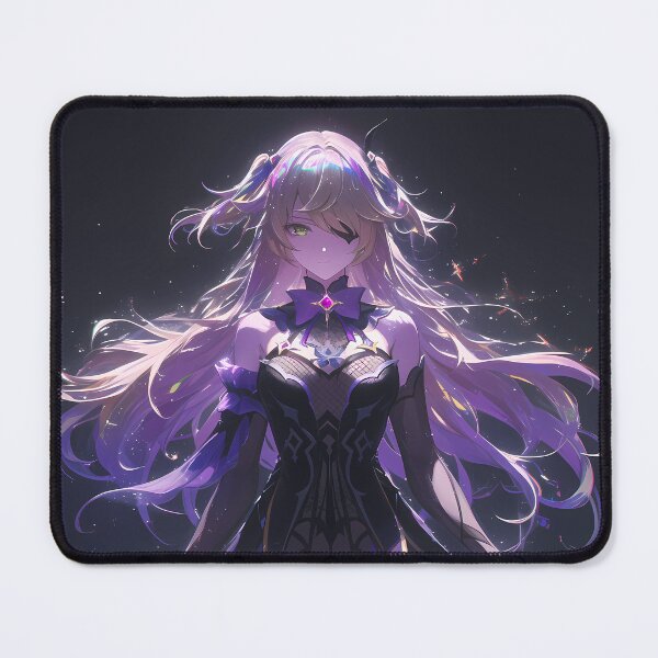 Item preview, Fischl Genshin Impact Purple Starry Gothic Magic Night Vibes designed and sold by 108Recordings.
