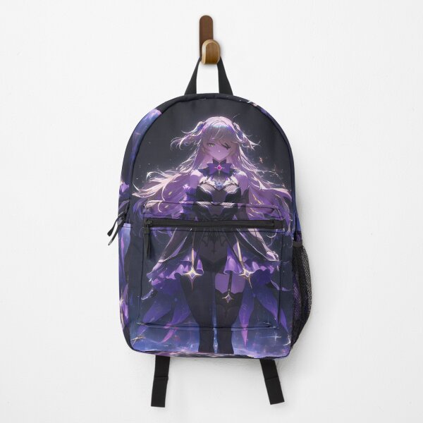 Item preview, Fischl Genshin Impact Purple Starry Gothic Magic Night Vibes designed and sold by 108Recordings.