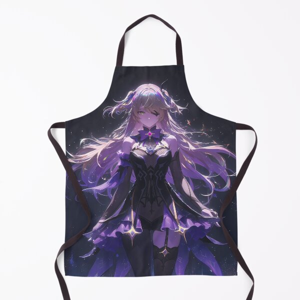 Item preview, Fischl Genshin Impact Purple Starry Gothic Magic Night Vibes designed and sold by 108Recordings.