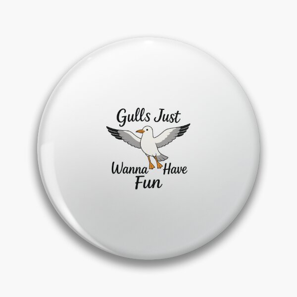 Item preview, Gulls Just Wanna Have Fun Funny Seagull Beach Summer Cute Women Girls Vacation designed and sold by kiralynstration.