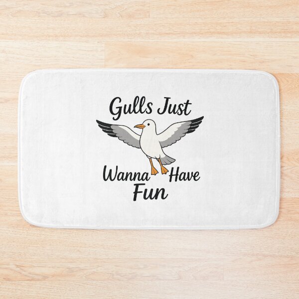 Item preview, Gulls Just Wanna Have Fun Funny Seagull Beach Summer Cute Women Girls Vacation designed and sold by kiralynstration.