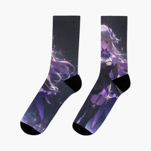 Item preview, Fischl Genshin Impact Purple Starry Gothic Magic Night Vibes designed and sold by 108Recordings.