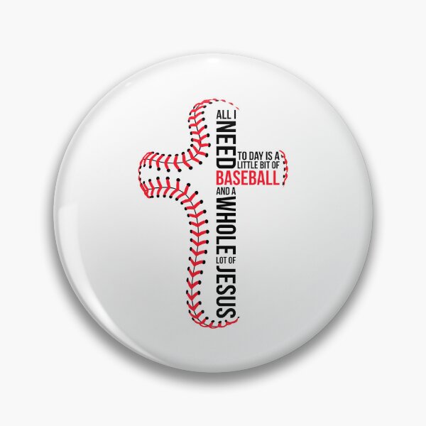 Item preview, I Need Baseball and Jesus Sports Christian Cross designed and sold by wansilastomi.