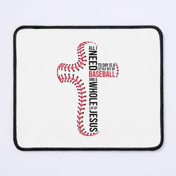 Item preview, I Need Baseball and Jesus Sports Christian Cross designed and sold by wansilastomi.