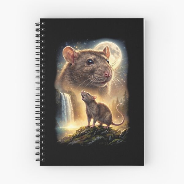 Item preview, Rat Howling Moon Art Animal Lover designed and sold by DoodleTortle.