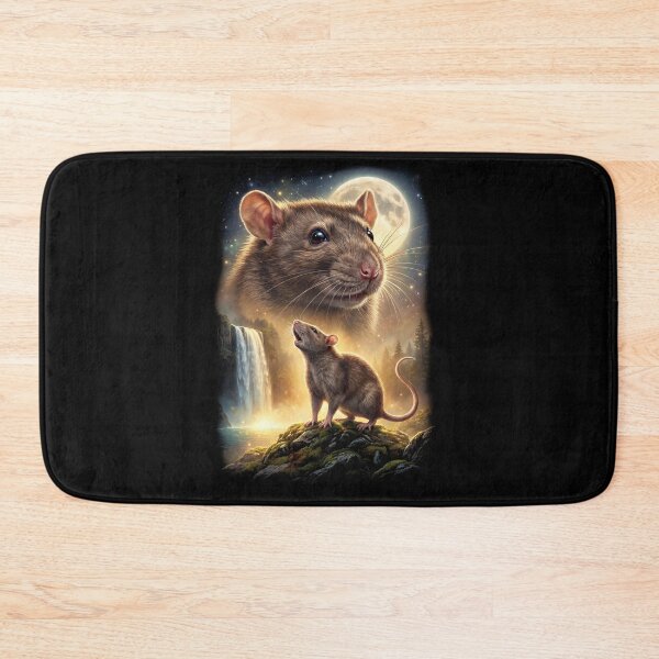 Item preview, Rat Howling Moon Art Animal Lover designed and sold by DoodleTortle.