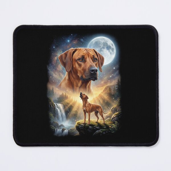 Item preview, Rhodesian Ridgeback Howling Moon Art Dog Lover designed and sold by DoodleTortle.
