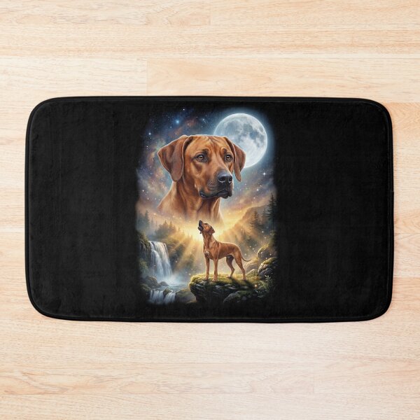 Item preview, Rhodesian Ridgeback Howling Moon Art Dog Lover designed and sold by DoodleTortle.