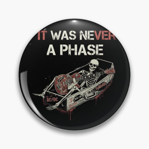 Item preview, Skeleton Guitar Casket - It Was Never a Phase Rock designed and sold by Nacho Average Designs.