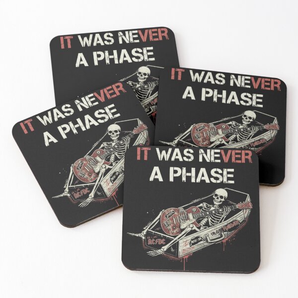 Item preview, Skeleton Guitar Casket - It Was Never a Phase Rock designed and sold by Nacho Average Designs.