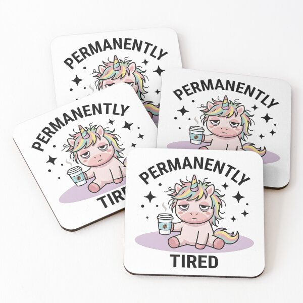 Item preview, Funny Unicorn Permanently Tired T-Shirt – Cute Sleepy Meme designed and sold by DIRTYSKETCHH.