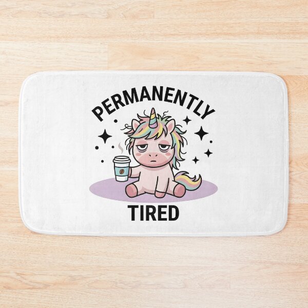 Item preview, Funny Unicorn Permanently Tired T-Shirt – Cute Sleepy Meme designed and sold by DIRTYSKETCHH.