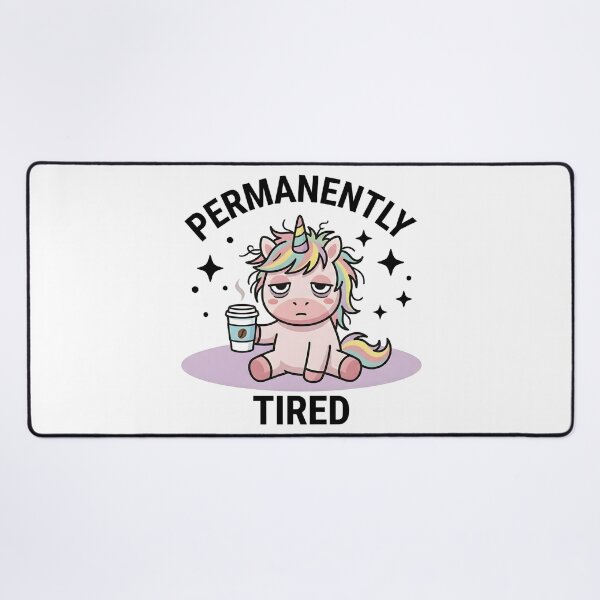 Item preview, Funny Unicorn Permanently Tired T-Shirt – Cute Sleepy Meme designed and sold by DIRTYSKETCHH.