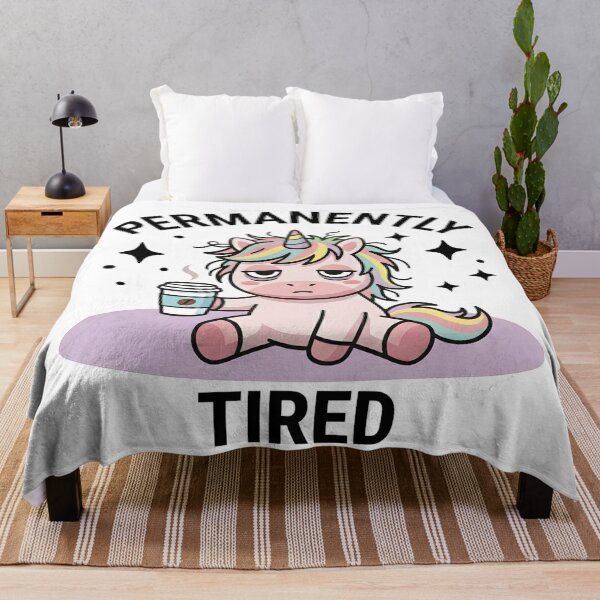 Item preview, Funny Unicorn Permanently Tired T-Shirt – Cute Sleepy Meme designed and sold by DIRTYSKETCHH.