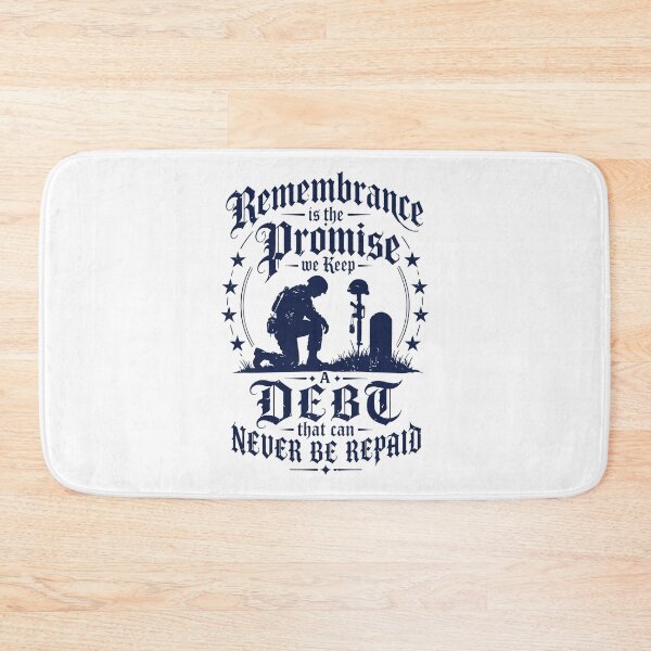 Item preview, Remembrance Is the Promise We Keep Memorial Day Patriotic Tribute Honor Veterans designed and sold by kiralynstration.