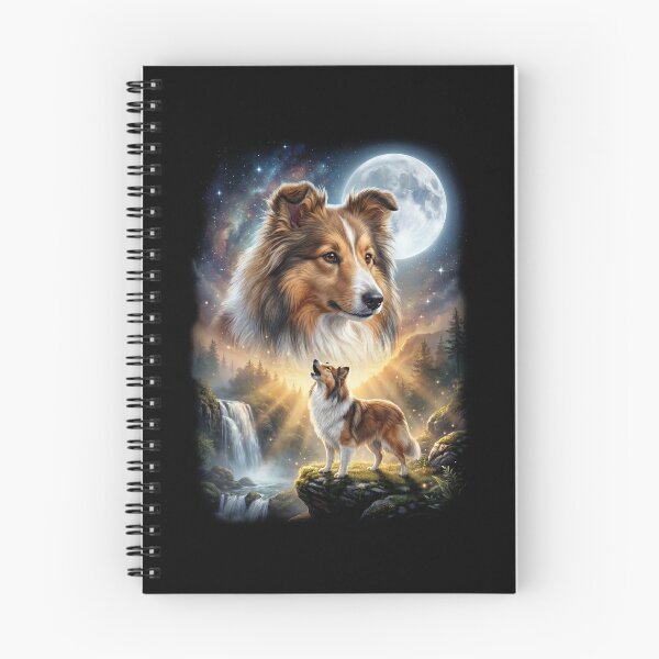 Item preview, Shetland Sheepdog Howling Moon Art Dog Lover designed and sold by DoodleTortle.