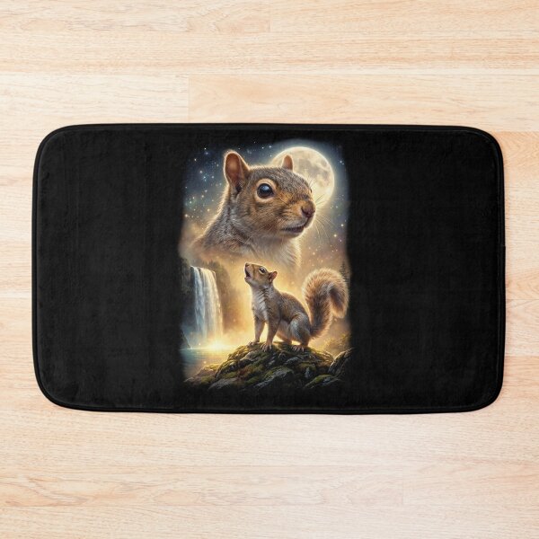 Item preview, Squirrel Howling Moon Art Animal Lover designed and sold by DoodleTortle.