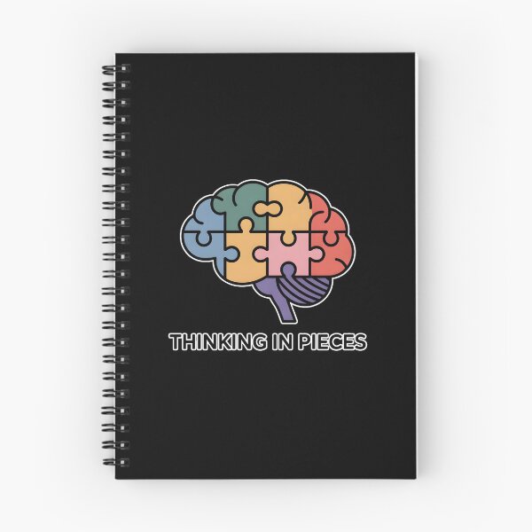 Item preview, Thinking In Pieces Minimal Brain Puzzle Shirt Funny Mind Humor Design designed and sold by ImaginedSpace7.
