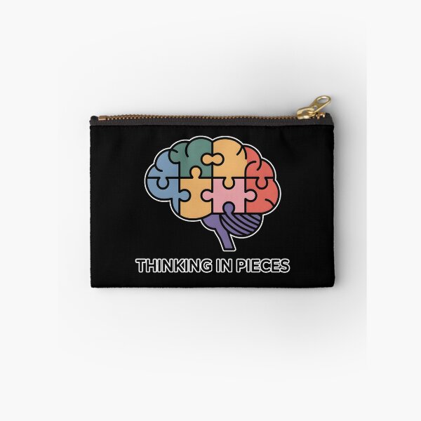 Item preview, Thinking In Pieces Minimal Brain Puzzle Shirt Funny Mind Humor Design designed and sold by ImaginedSpace7.