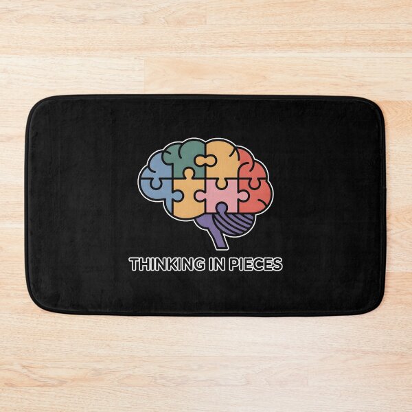 Item preview, Thinking In Pieces Minimal Brain Puzzle Shirt Funny Mind Humor Design designed and sold by ImaginedSpace7.