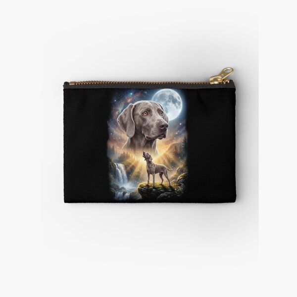 Item preview, Weimaraner Howling Moon Art Dog Lover designed and sold by DoodleTortle.