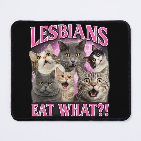 Item preview, Lesbians Eat What? Funny Pride Humor Quote | LGBTQ+ Typography Design designed and sold by flowerpower999.