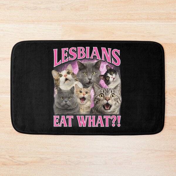 Item preview, Lesbians Eat What? Funny Pride Humor Quote | LGBTQ+ Typography Design designed and sold by flowerpower999.