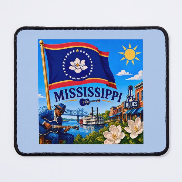 Item preview, Mississippi - Blues River Scene designed and sold by Myra365Art.