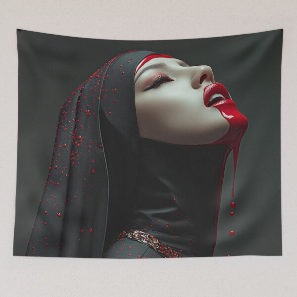 Item preview, anime nun designed and sold by CursedbyLilith.