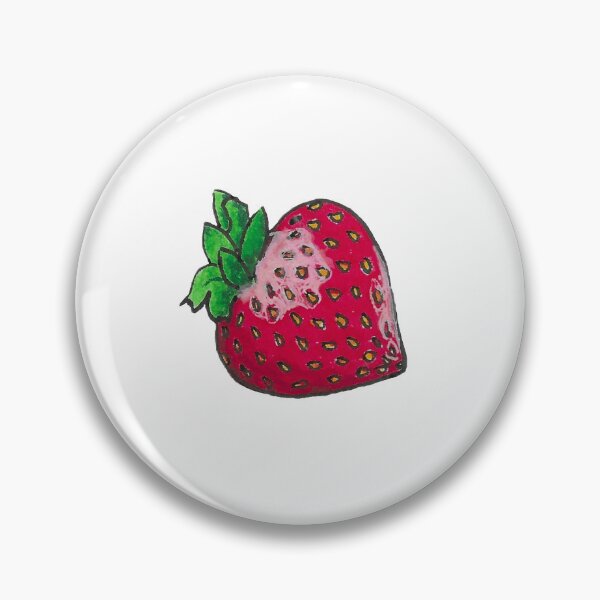 Item preview, Fresh Strawberry painting in Watercolor designed and sold by EmberAndPaint.