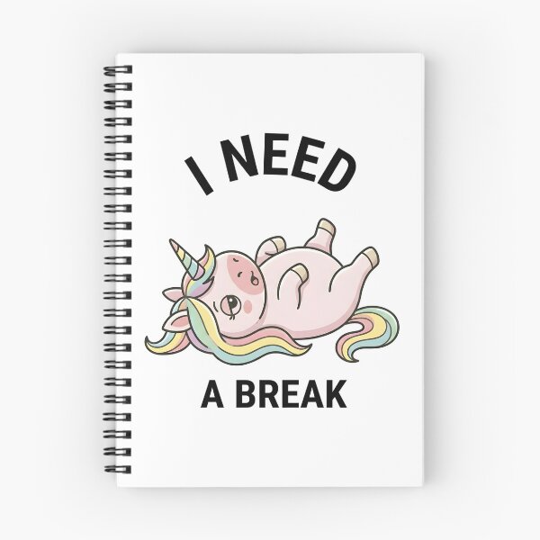 Item preview, Funny Unicorn I Need A Break T-Shirt – Cute Tired Meme Design designed and sold by DIRTYSKETCHH.