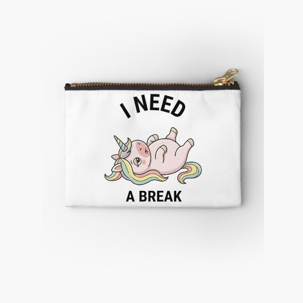 Item preview, Funny Unicorn I Need A Break T-Shirt – Cute Tired Meme Design designed and sold by DIRTYSKETCHH.