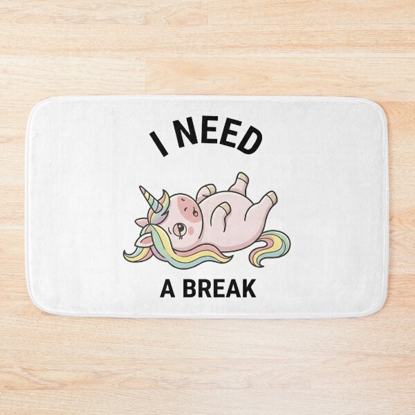 Item preview, Funny Unicorn I Need A Break T-Shirt – Cute Tired Meme Design designed and sold by DIRTYSKETCHH.