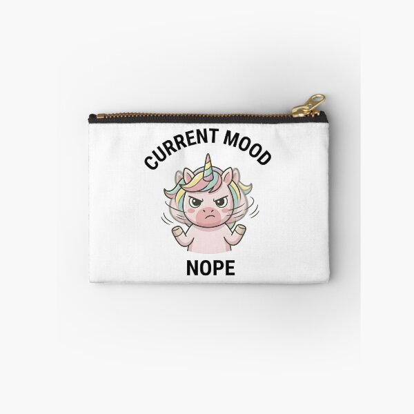 Item preview, Funny Unicorn Current Mood Nope T-Shirt – Cute Sarcastic Meme designed and sold by DIRTYSKETCHH.