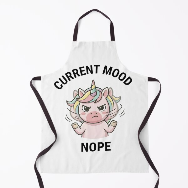 Item preview, Funny Unicorn Current Mood Nope T-Shirt – Cute Sarcastic Meme designed and sold by DIRTYSKETCHH.