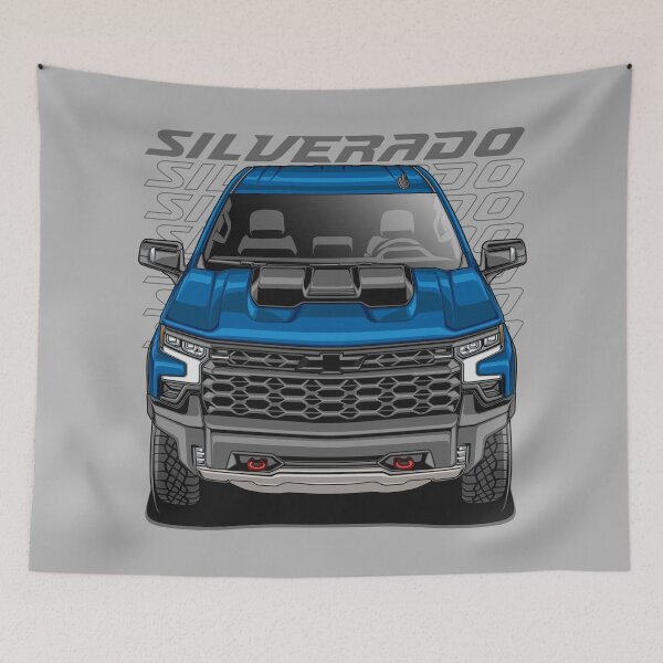 Item preview, Chevy Silverado 1500 ZR2 (Glacier Blue) designed and sold by JioojiProject.