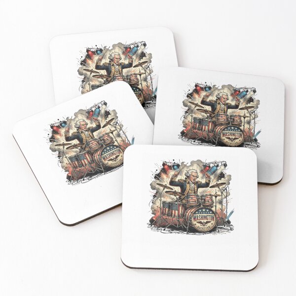 Item preview, WASHINGTON ROCKSTAR George Washington Drummer designed and sold by snowry.