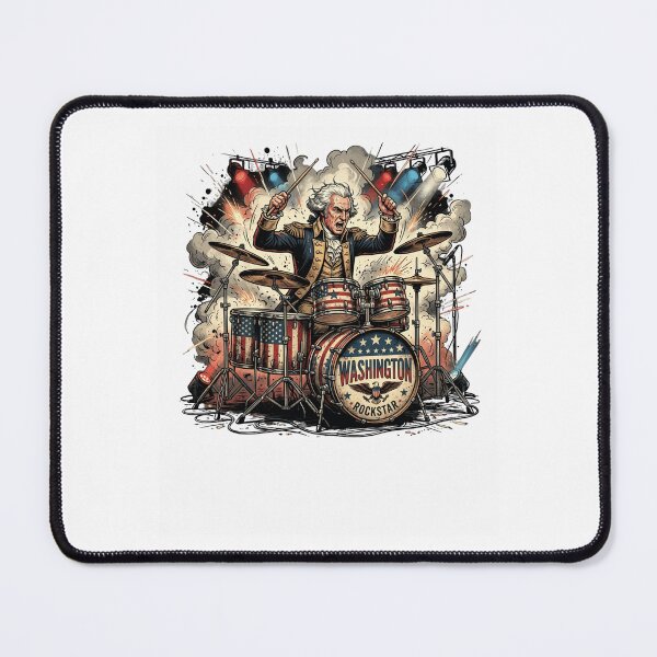 Item preview, WASHINGTON ROCKSTAR George Washington Drummer designed and sold by snowry.