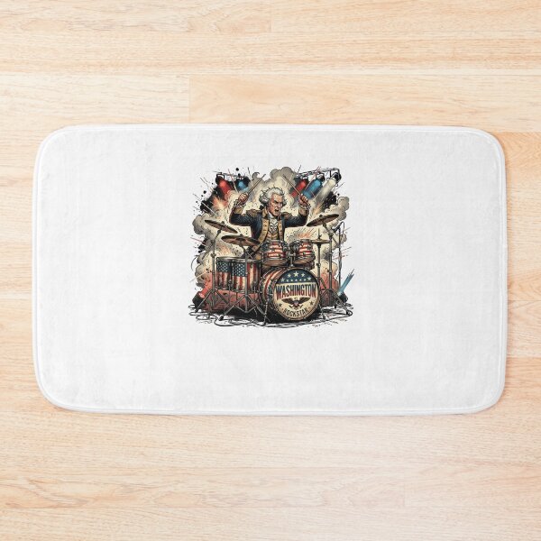 Item preview, WASHINGTON ROCKSTAR George Washington Drummer designed and sold by snowry.