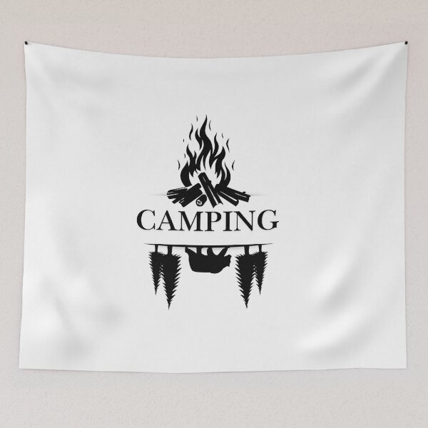 Item preview,  Camping Spirit Bonfire - Minimalist Outdoor Fire Art  designed and sold by Atlasoloji.