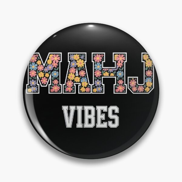 Aperçu de l'œuvre T-shirt fleuri Mahjong Vibes – Cadeau rétro mignon pour les fans de mahjong créée et vendue par WearVerse440.