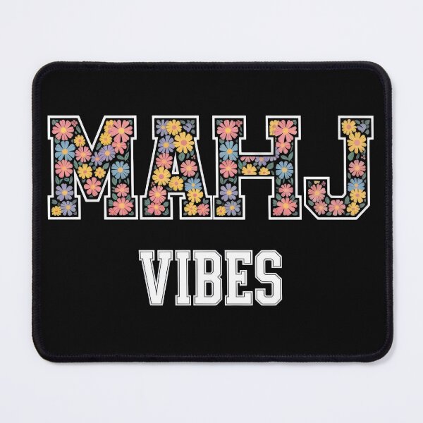 Item preview, Mahjong Vibes Floral Shirt – Cute Retro Mahjong Lover Gift designed and sold by WearVerse440.