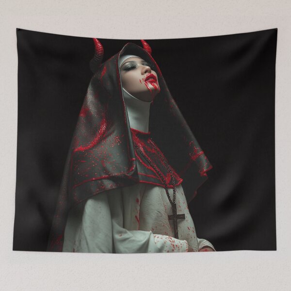 Item preview, anime nun designed and sold by CursedbyLilith.